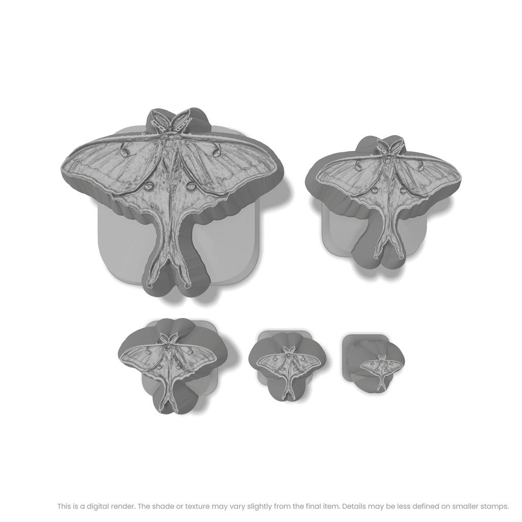 Luna Moth Stamps - Photo Textured