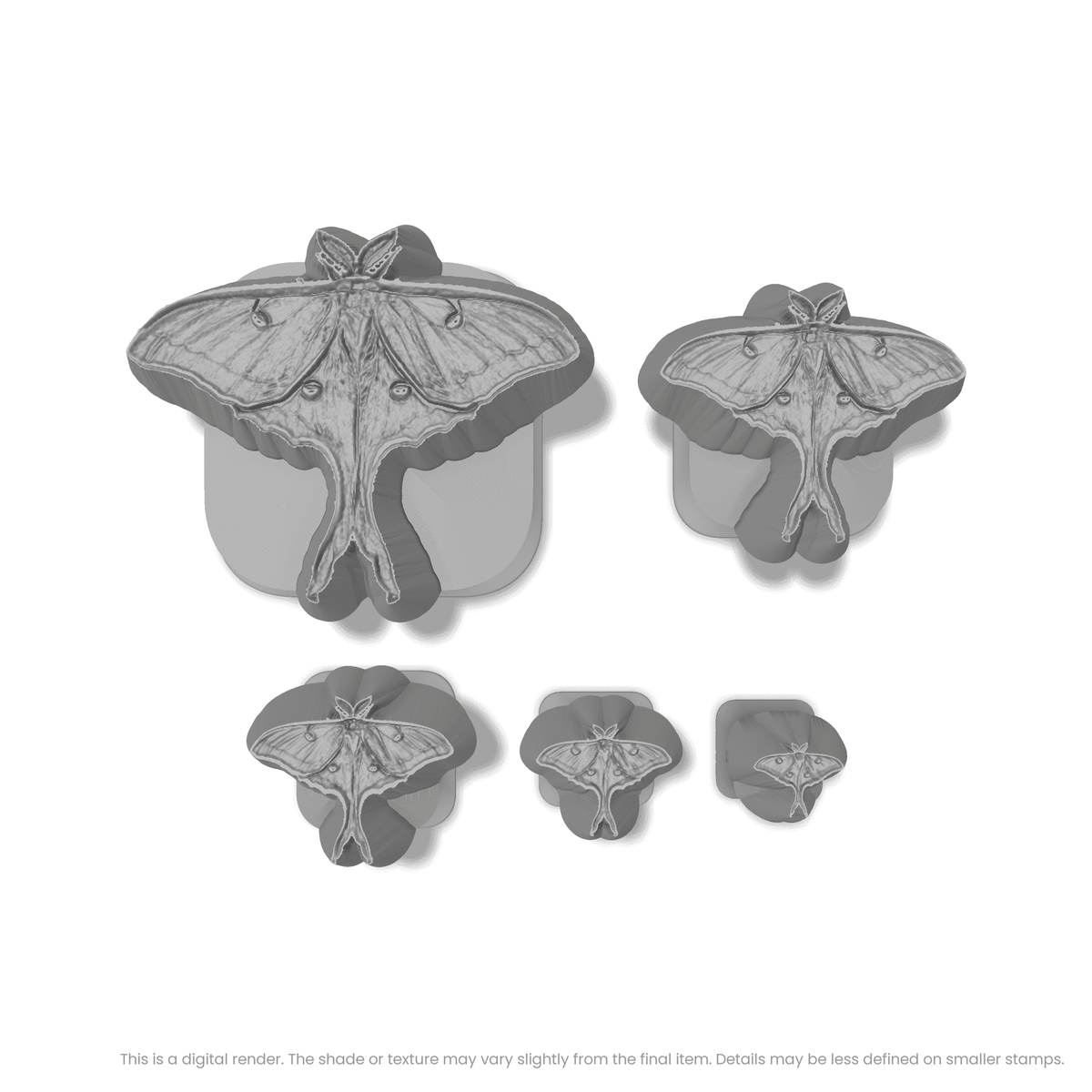 Luna Moth Stamps - Photo Textured