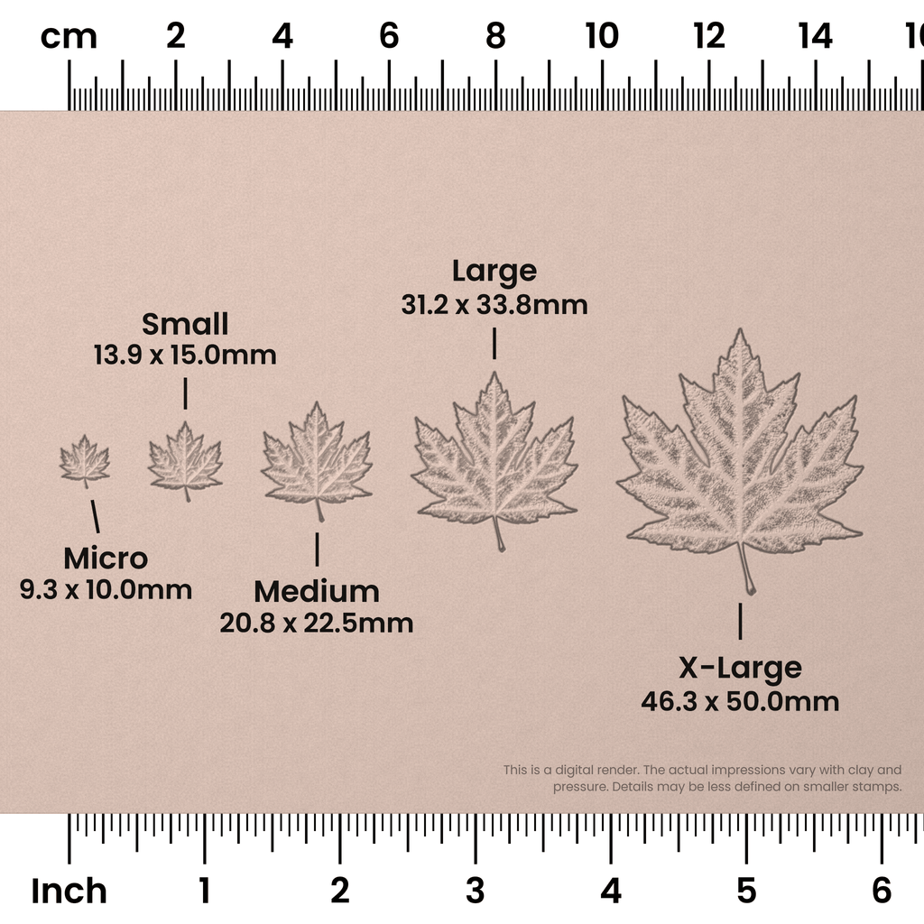 Maple Leaf Stamps - Photo Textured