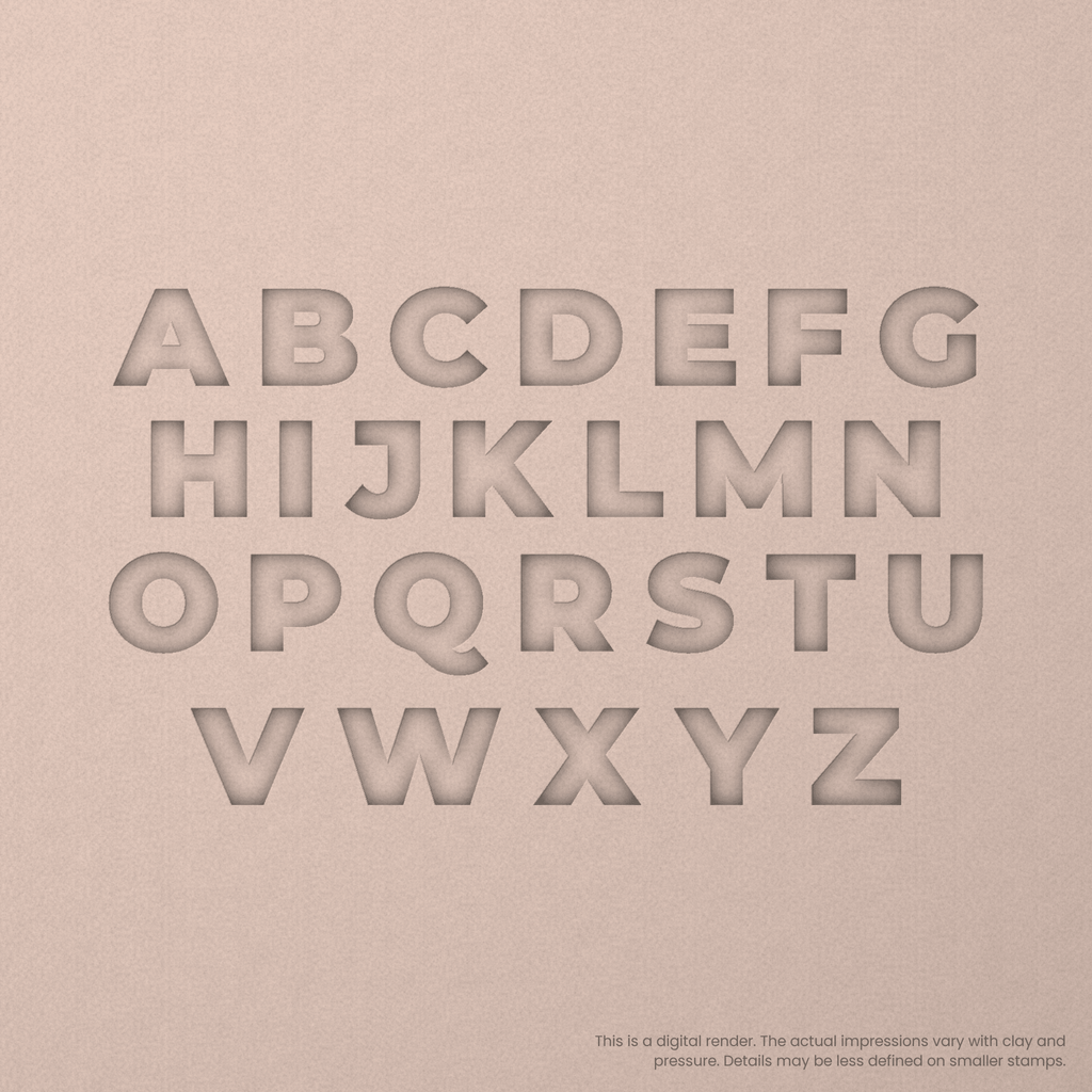 Montserrat | Font Rail Stamp Sets | Letters, Numbers, and Symbols