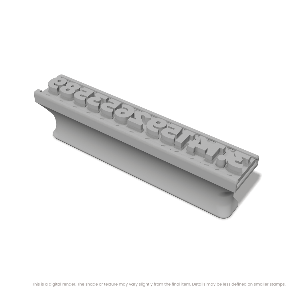 Montserrat | Font Rail Stamp Sets | Letters, Numbers, and Symbols