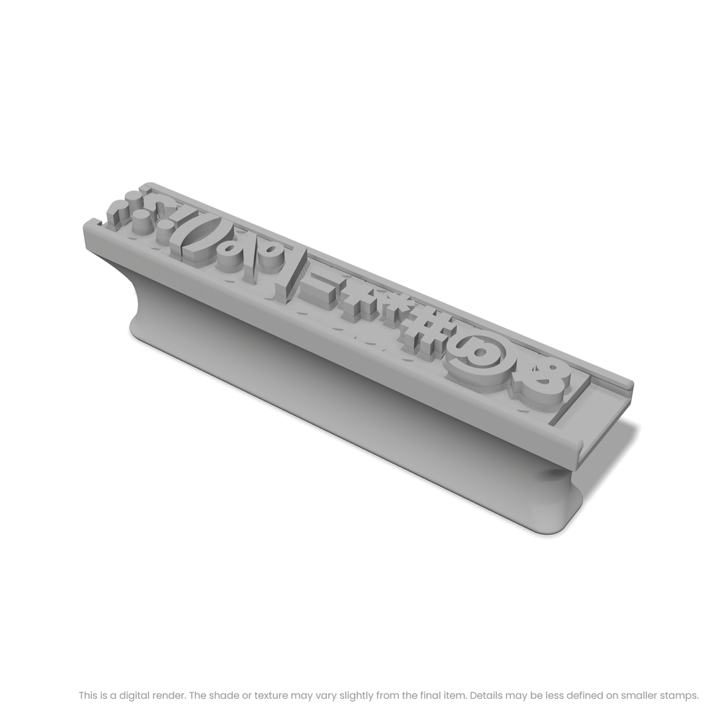 Montserrat | Font Rail Stamp Sets | Letters, Numbers, and Symbols