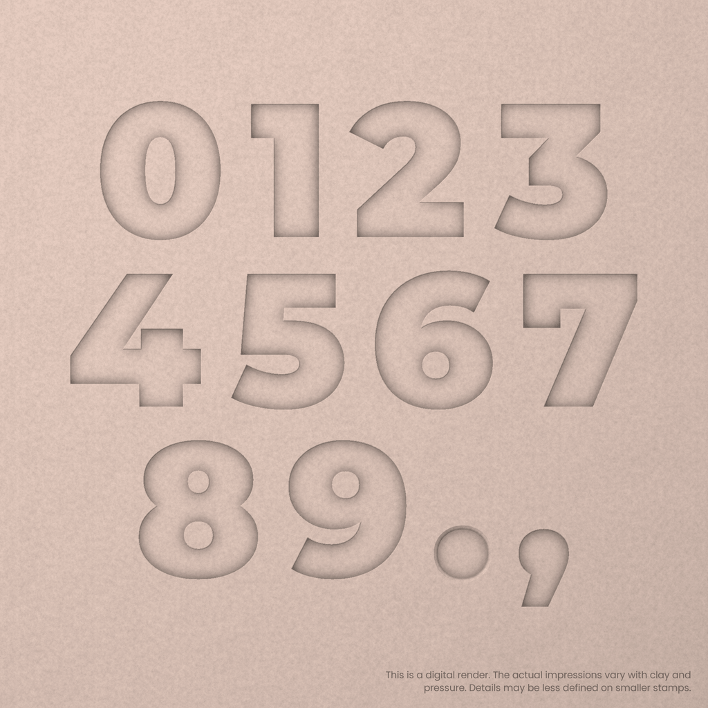 Montserrat | Font Rail Stamp Sets | Letters, Numbers, and Symbols