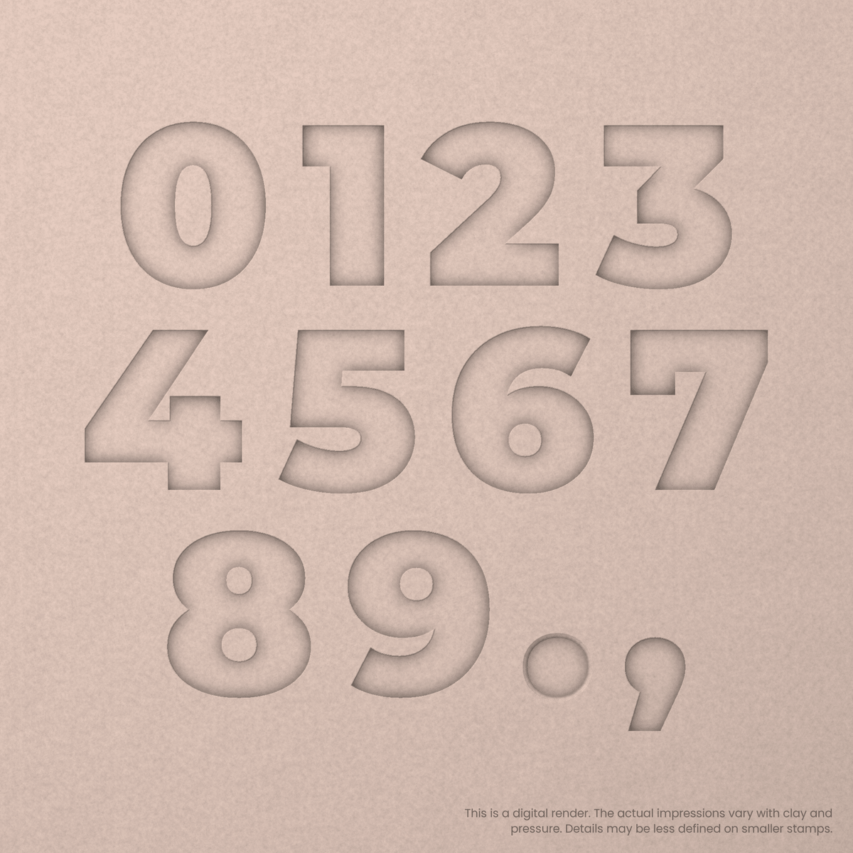 Montserrat | Font Rail Stamp Sets | Letters, Numbers, and Symbols
