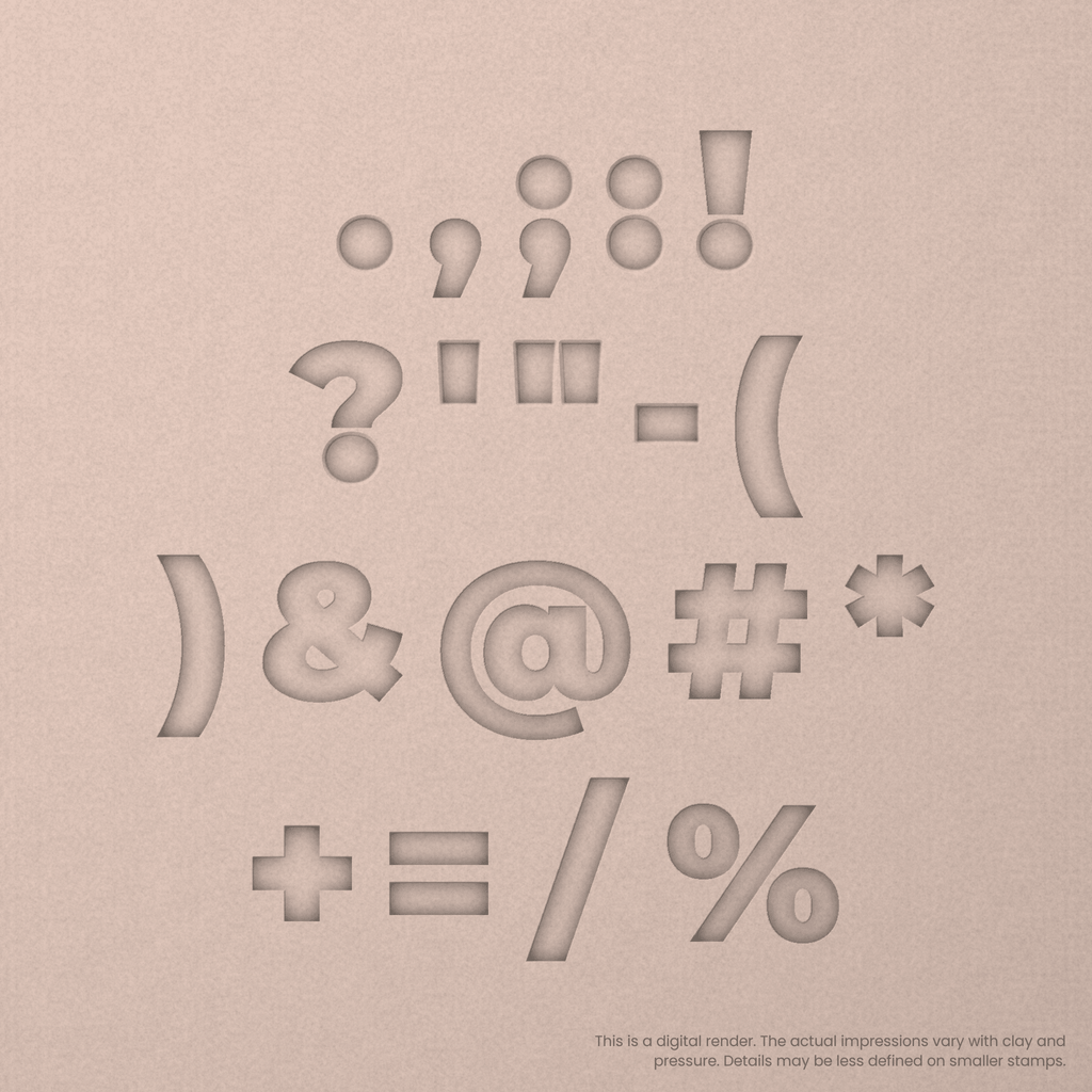 Montserrat | Font Rail Stamp Sets | Letters, Numbers, and Symbols