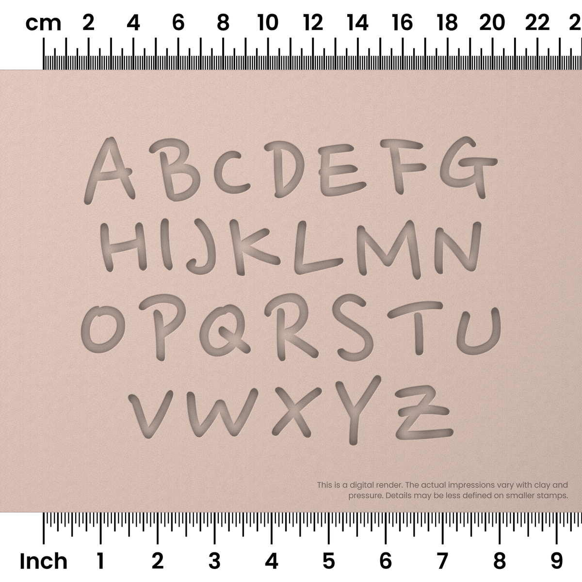 Nanum Pen | All Caps | Alphabet Stamp Sets