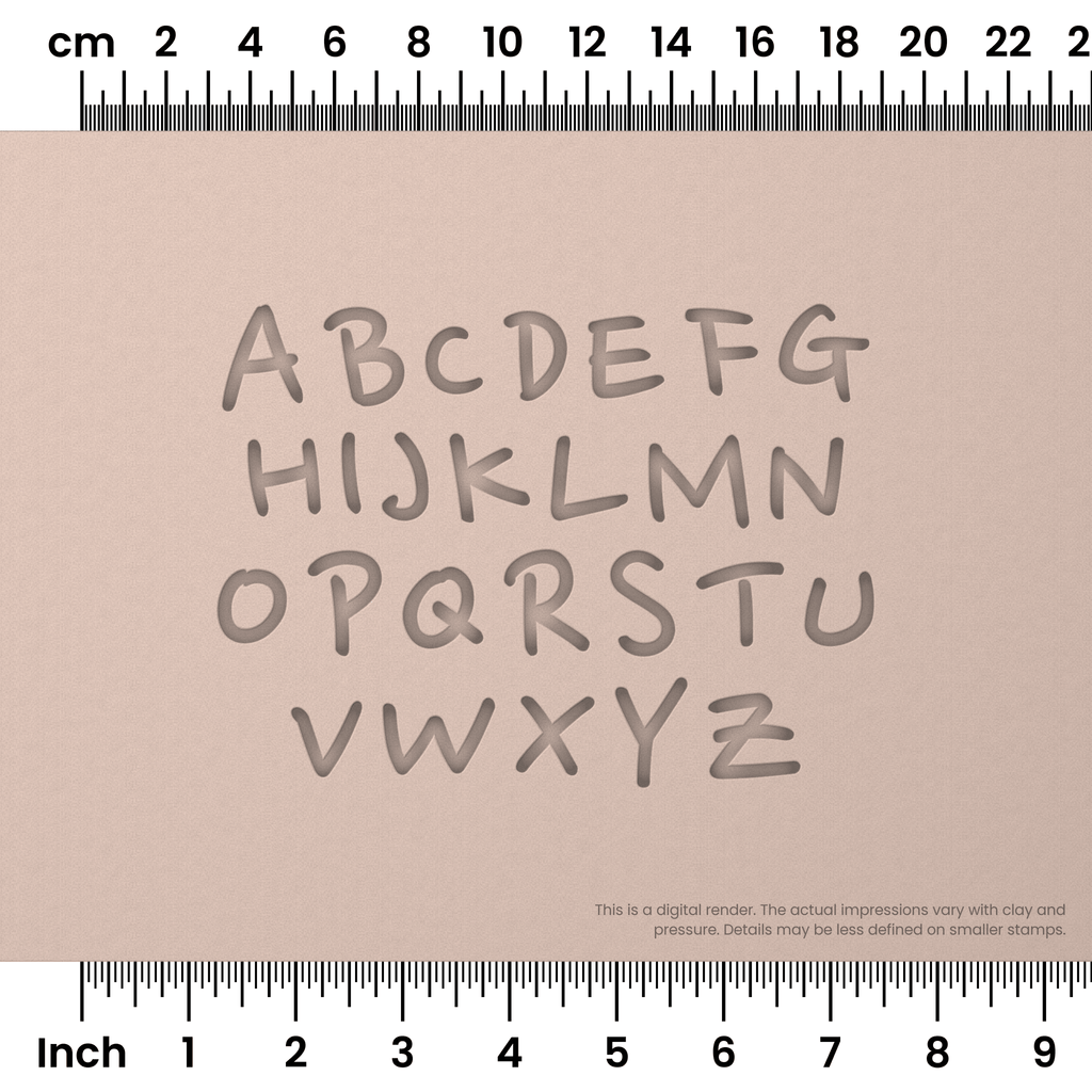 Nanum Pen | All Caps | Alphabet Stamp Sets