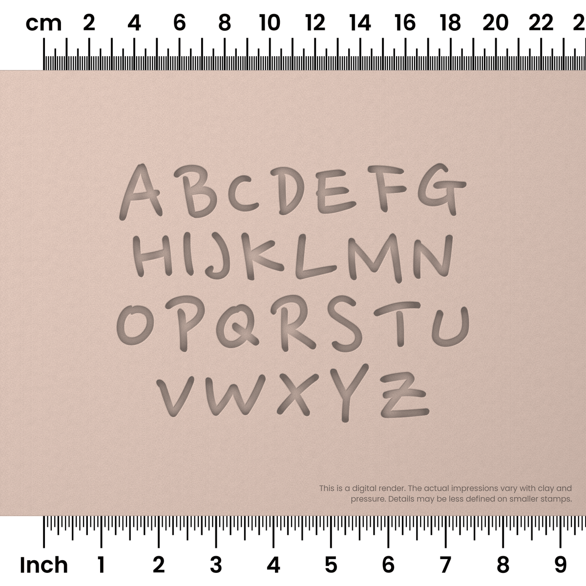 Nanum Pen | All Caps | Alphabet Stamp Sets