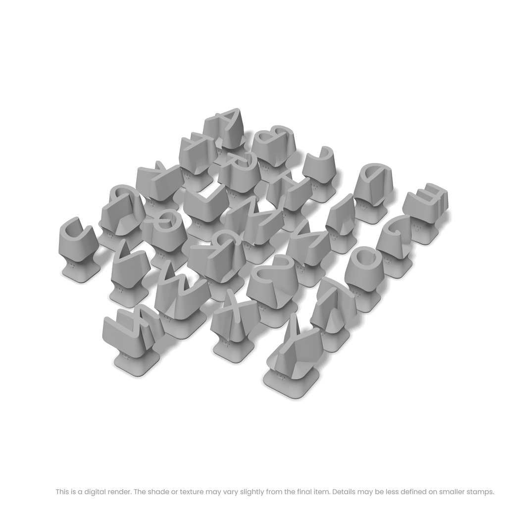 Nanum Pen | All Caps | Alphabet Stamp Sets