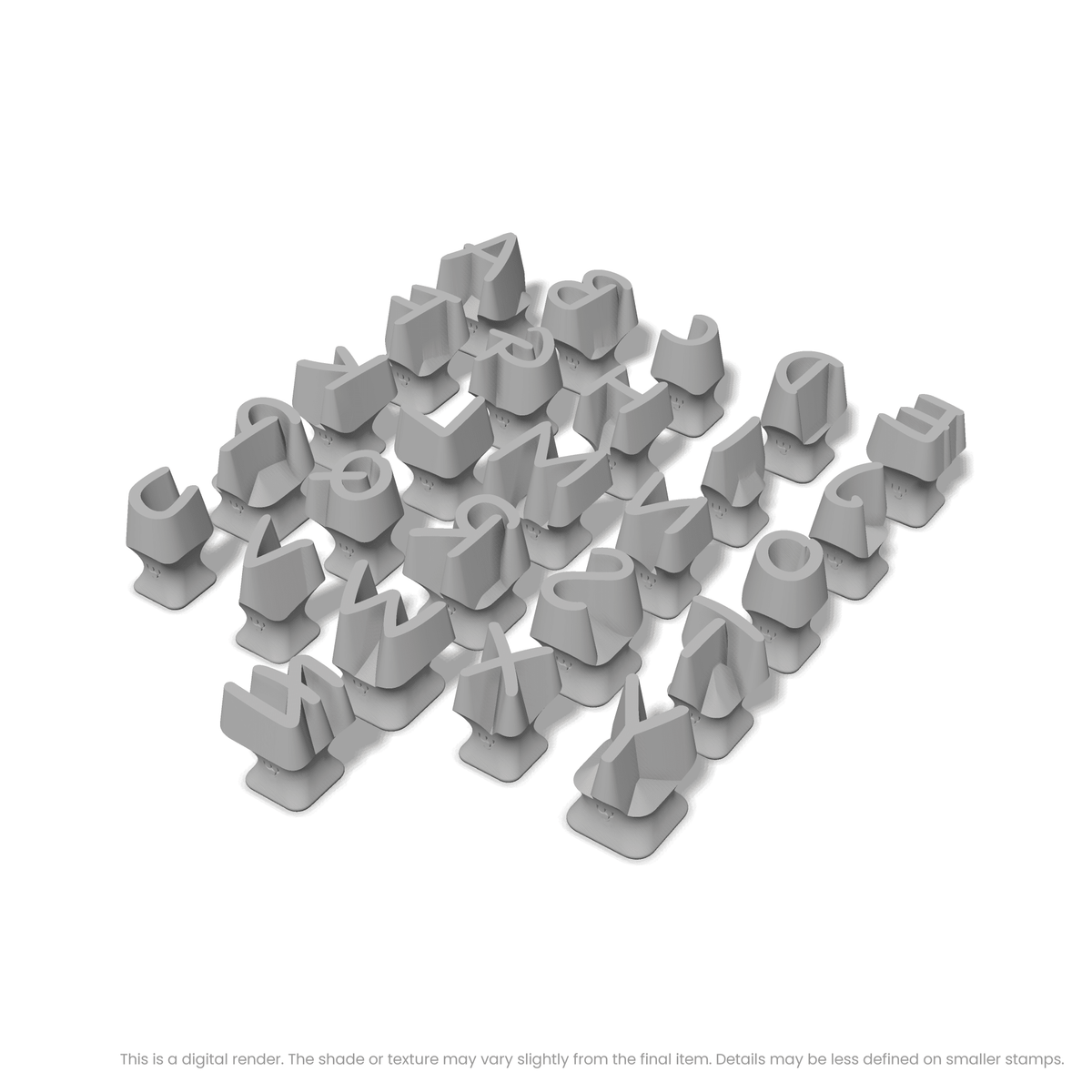 Nanum Pen | All Caps | Alphabet Stamp Sets