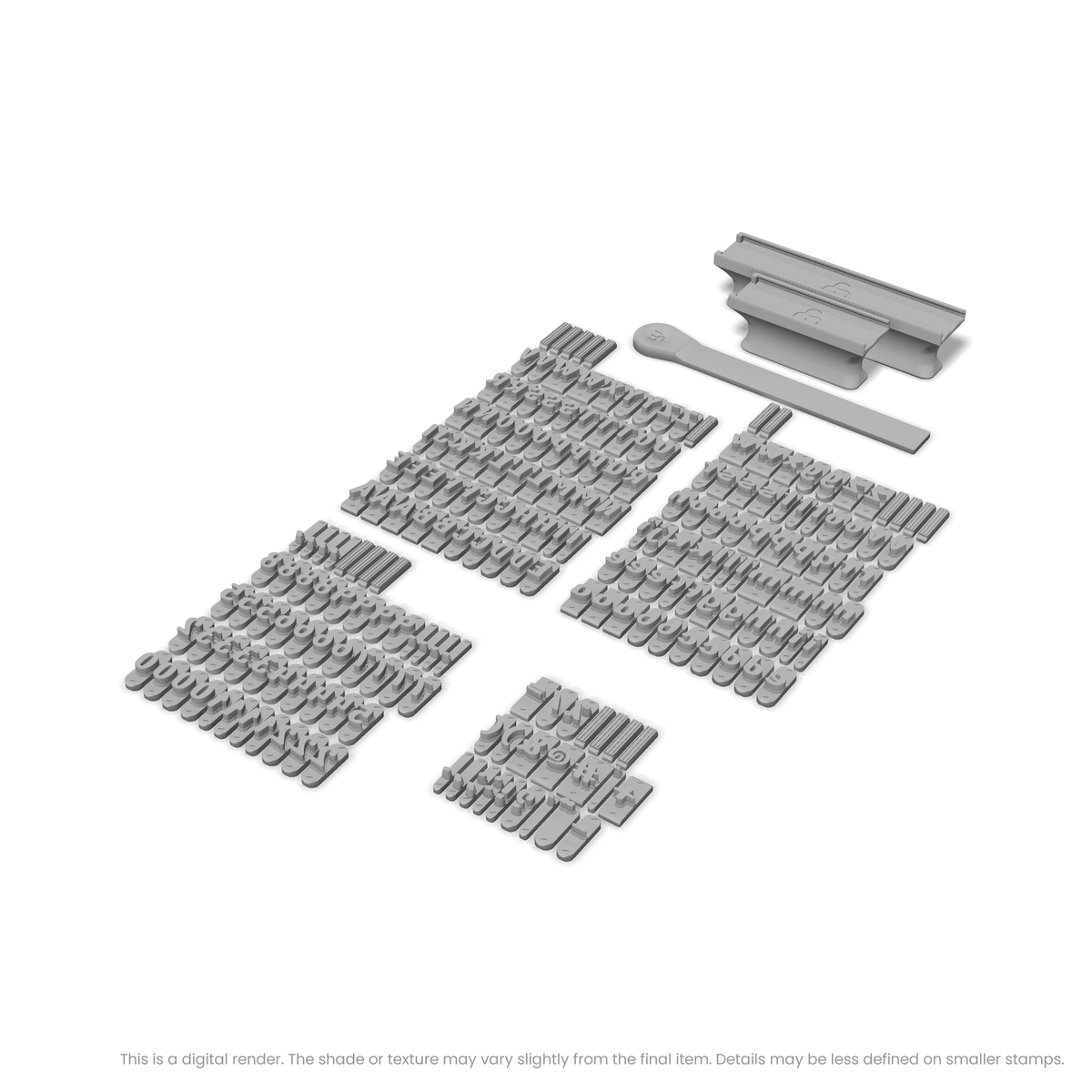 Nerko One | Font Rail Stamp Sets | Letters, Numbers, and Symbols