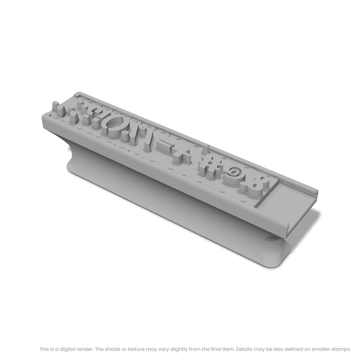 Nerko One | Font Rail Stamp Sets | Letters, Numbers, and Symbols