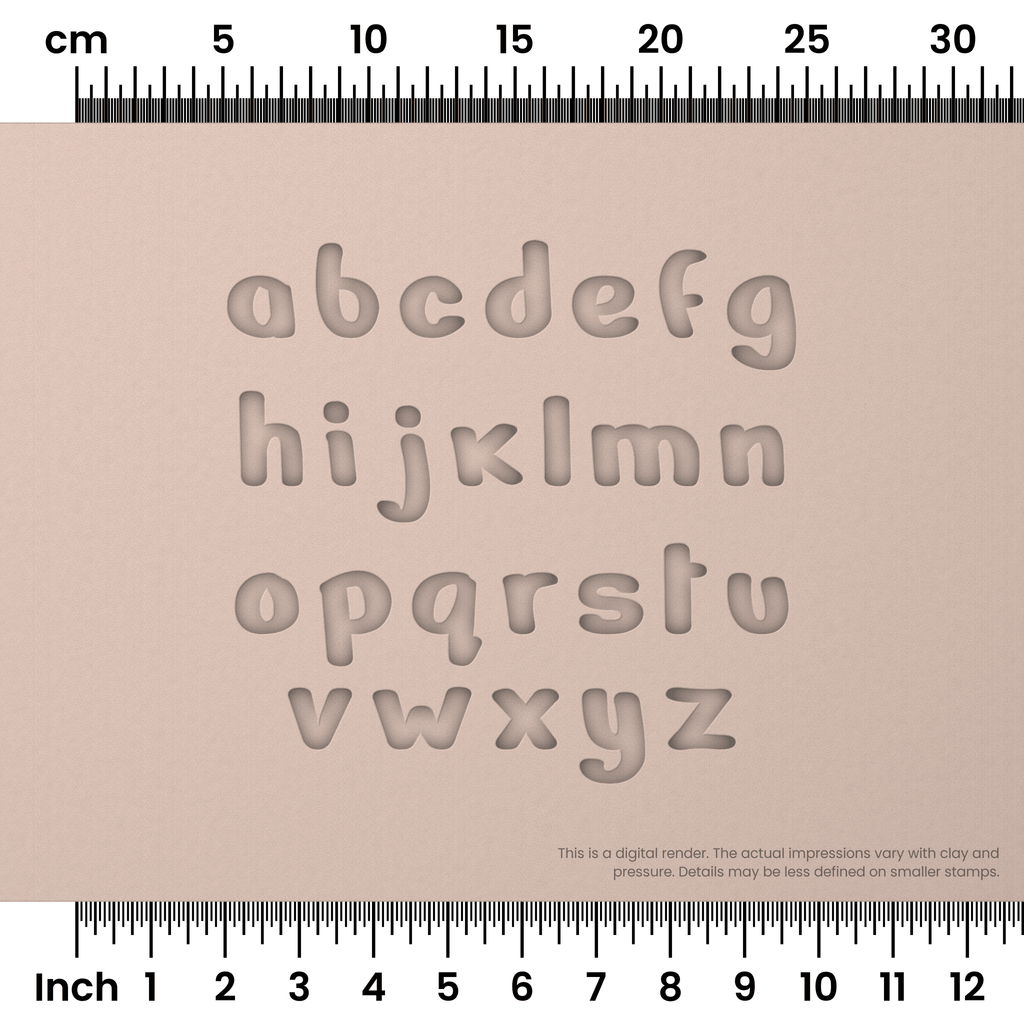 Nerko One | Lowercase | Alphabet Stamp Sets