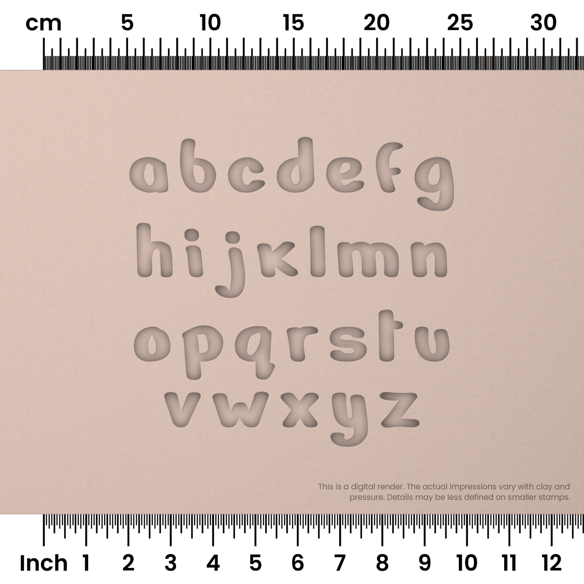 Nerko One | Lowercase | Alphabet Stamp Sets