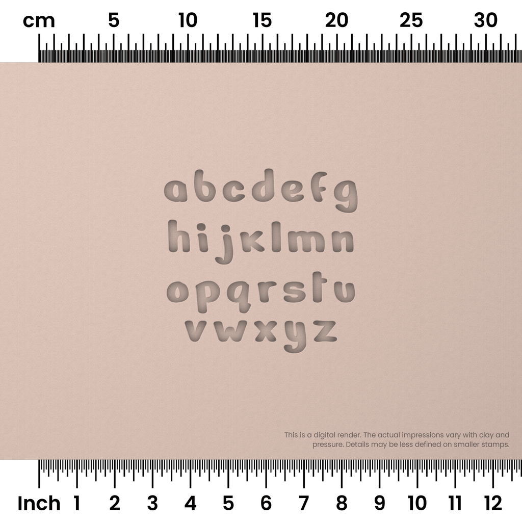 Nerko One | Lowercase | Alphabet Stamp Sets