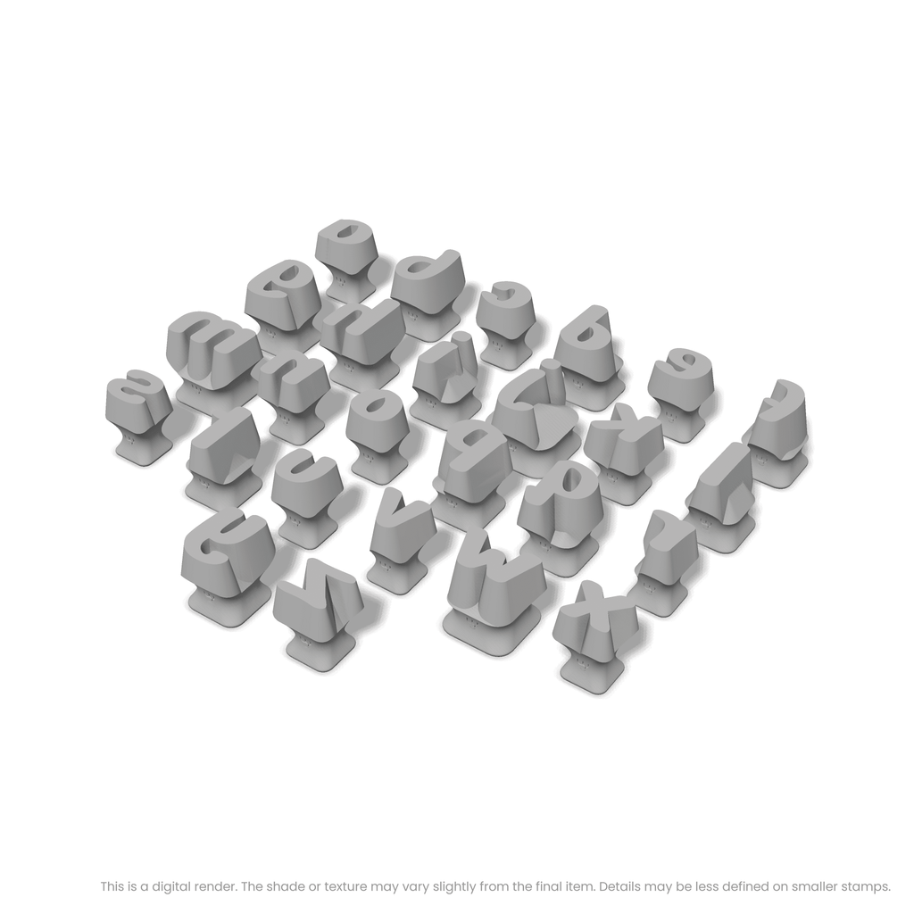 Nerko One | Lowercase | Alphabet Stamp Sets