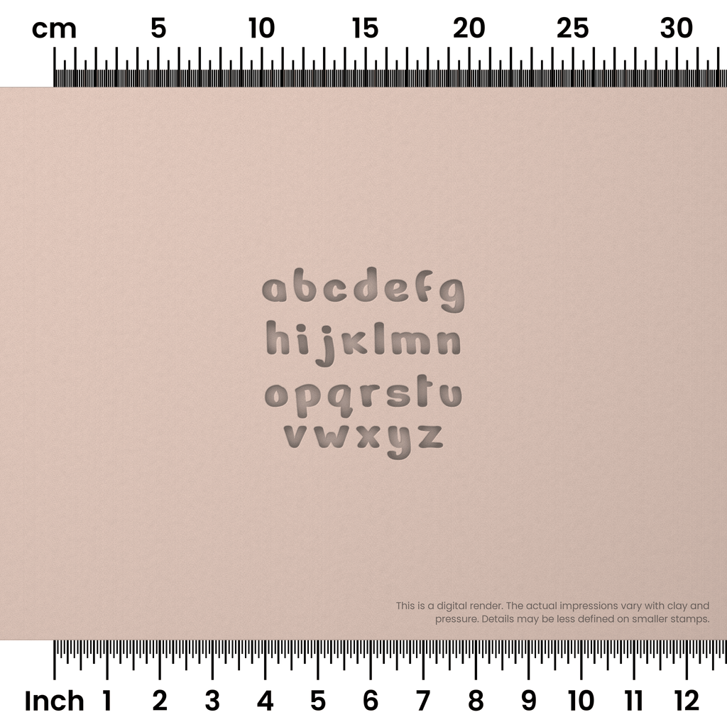 Nerko One | Lowercase | Alphabet Stamp Sets