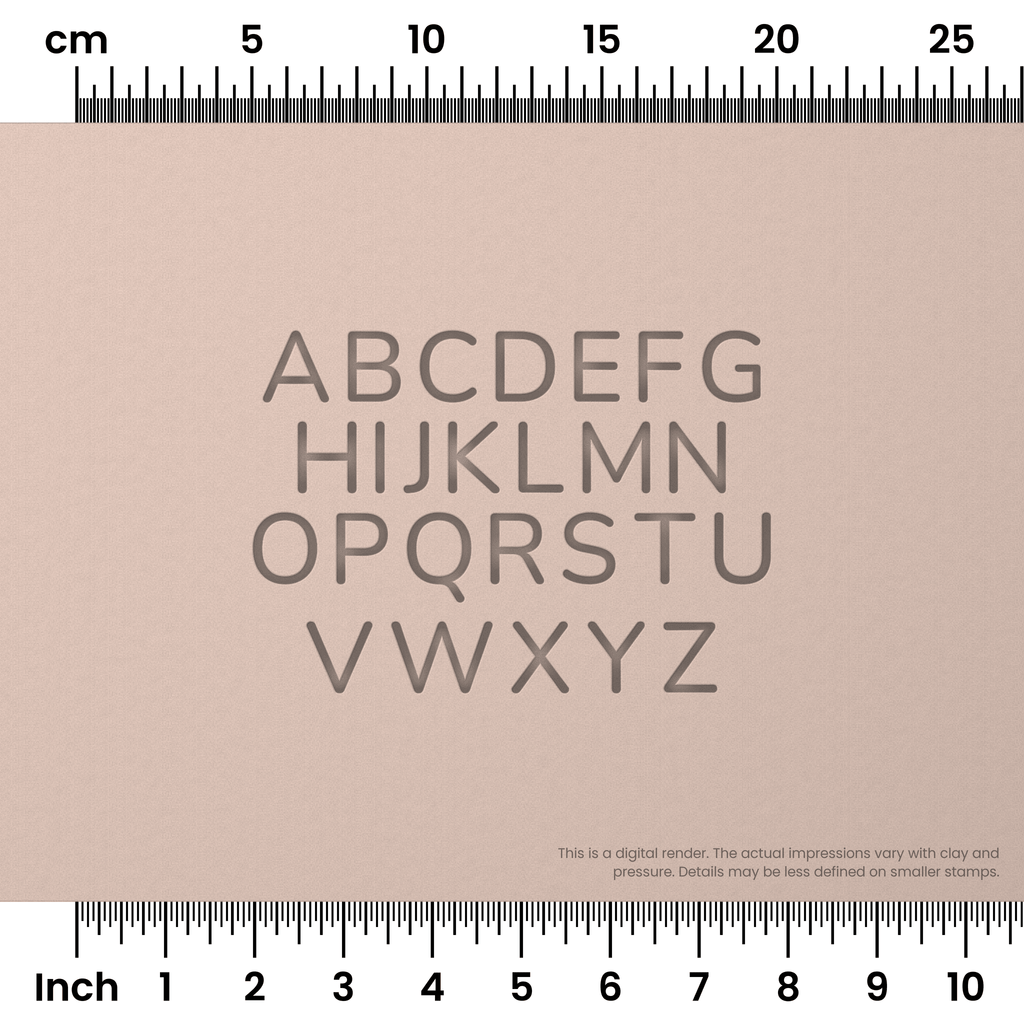 Nunito | All Caps | Alphabet Stamp Sets