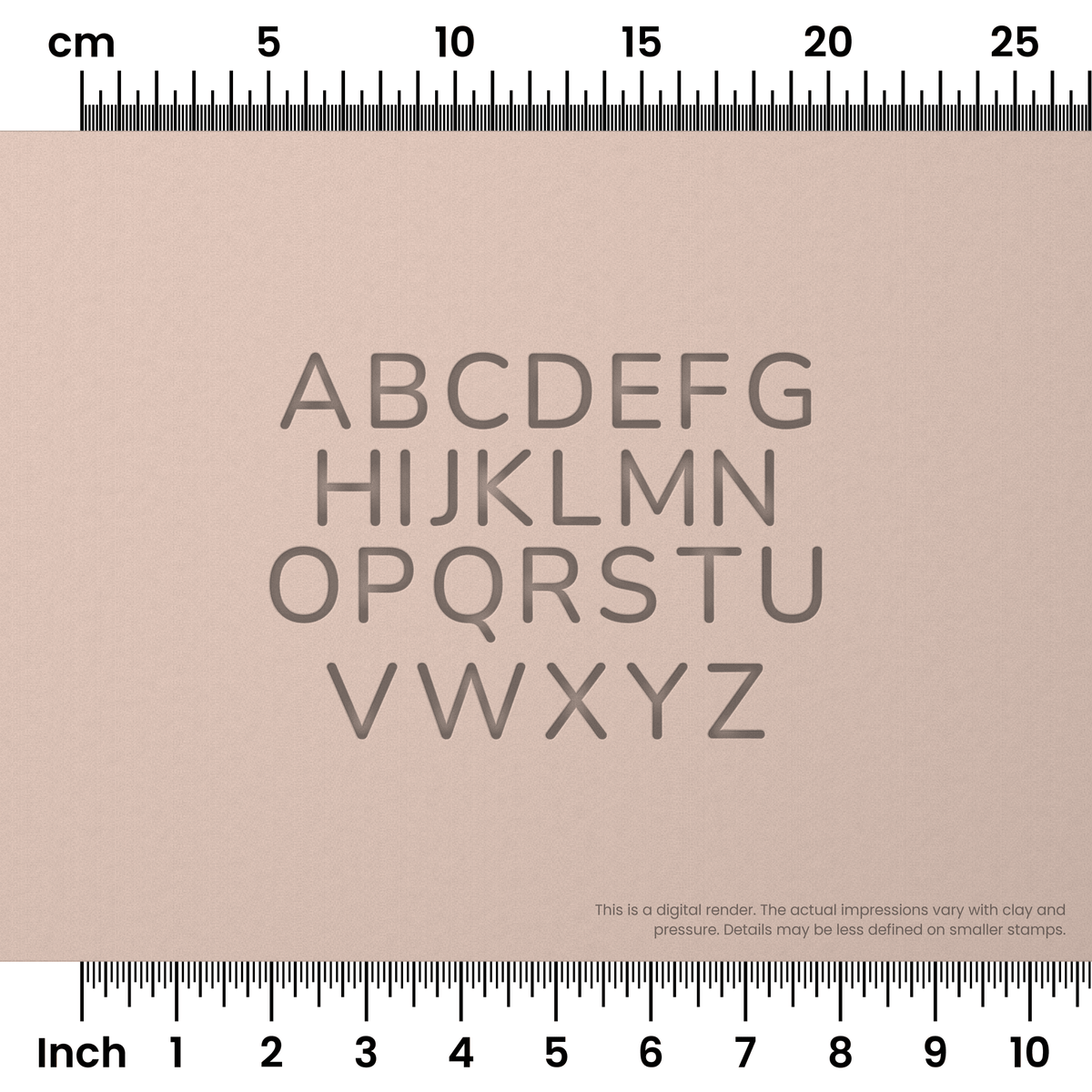 Nunito | All Caps | Alphabet Stamp Sets