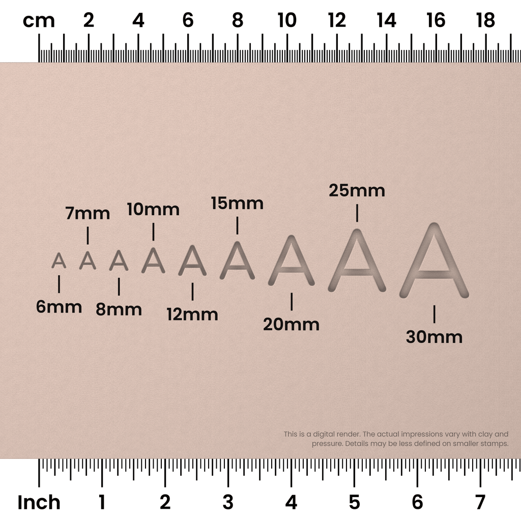 Nunito | All Caps | Alphabet Stamp Sets