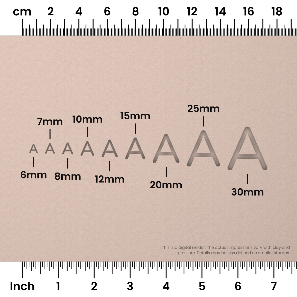 Nunito | All Caps | Alphabet Stamp Sets