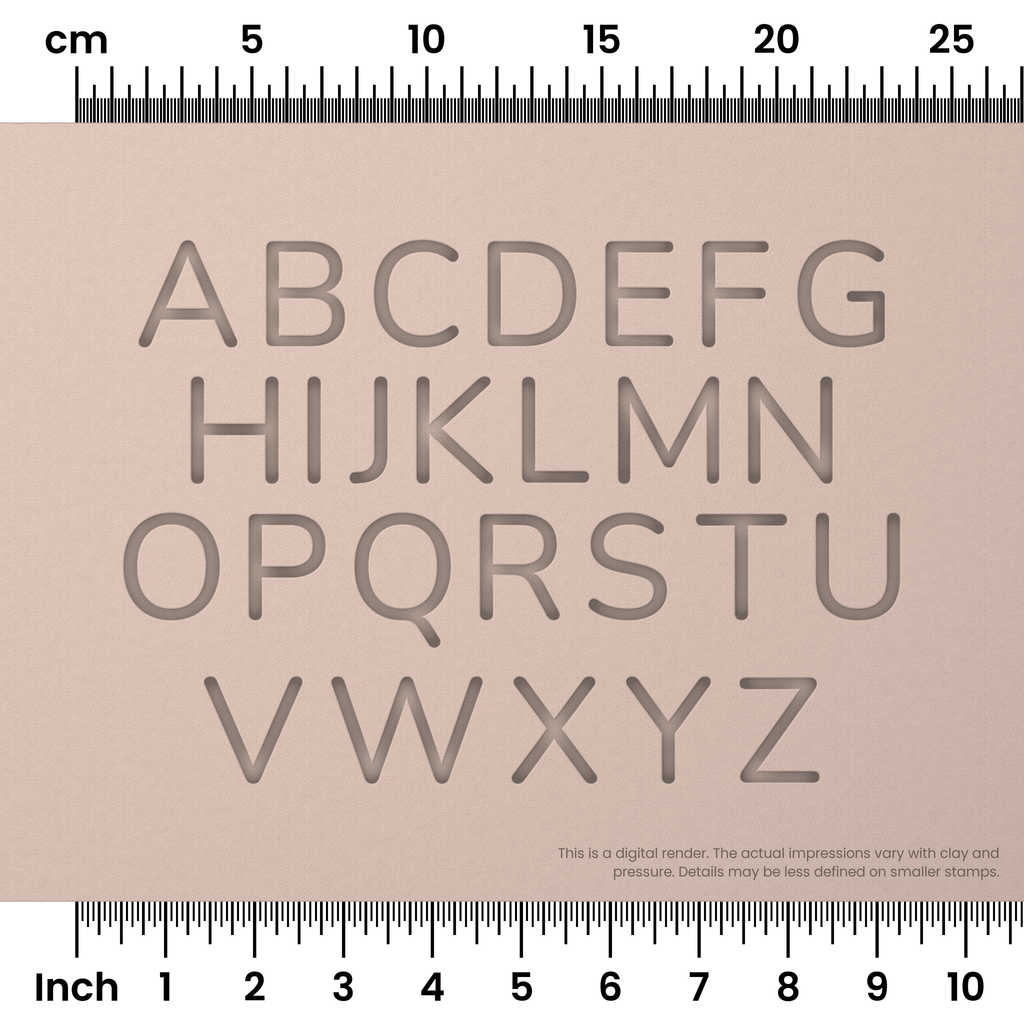 Nunito | All Caps | Alphabet Stamp Sets