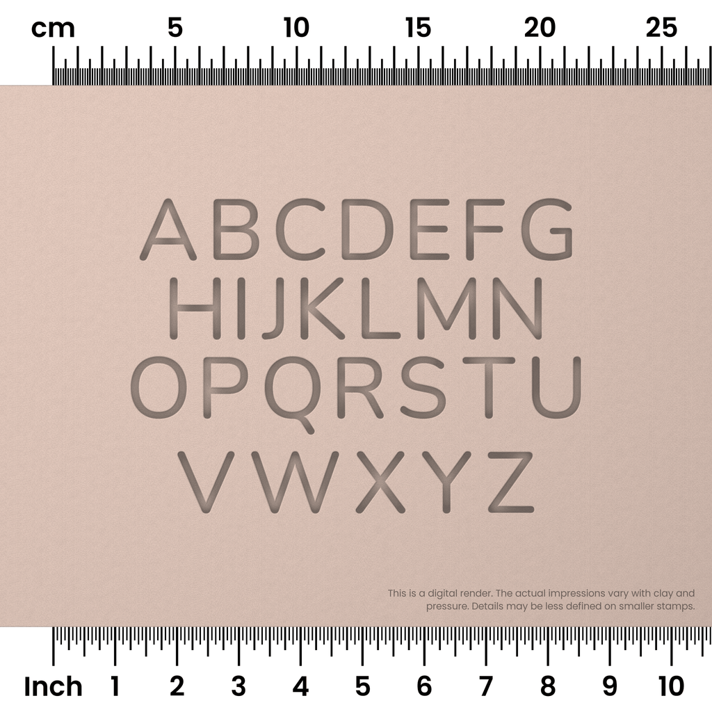 Nunito | All Caps | Alphabet Stamp Sets