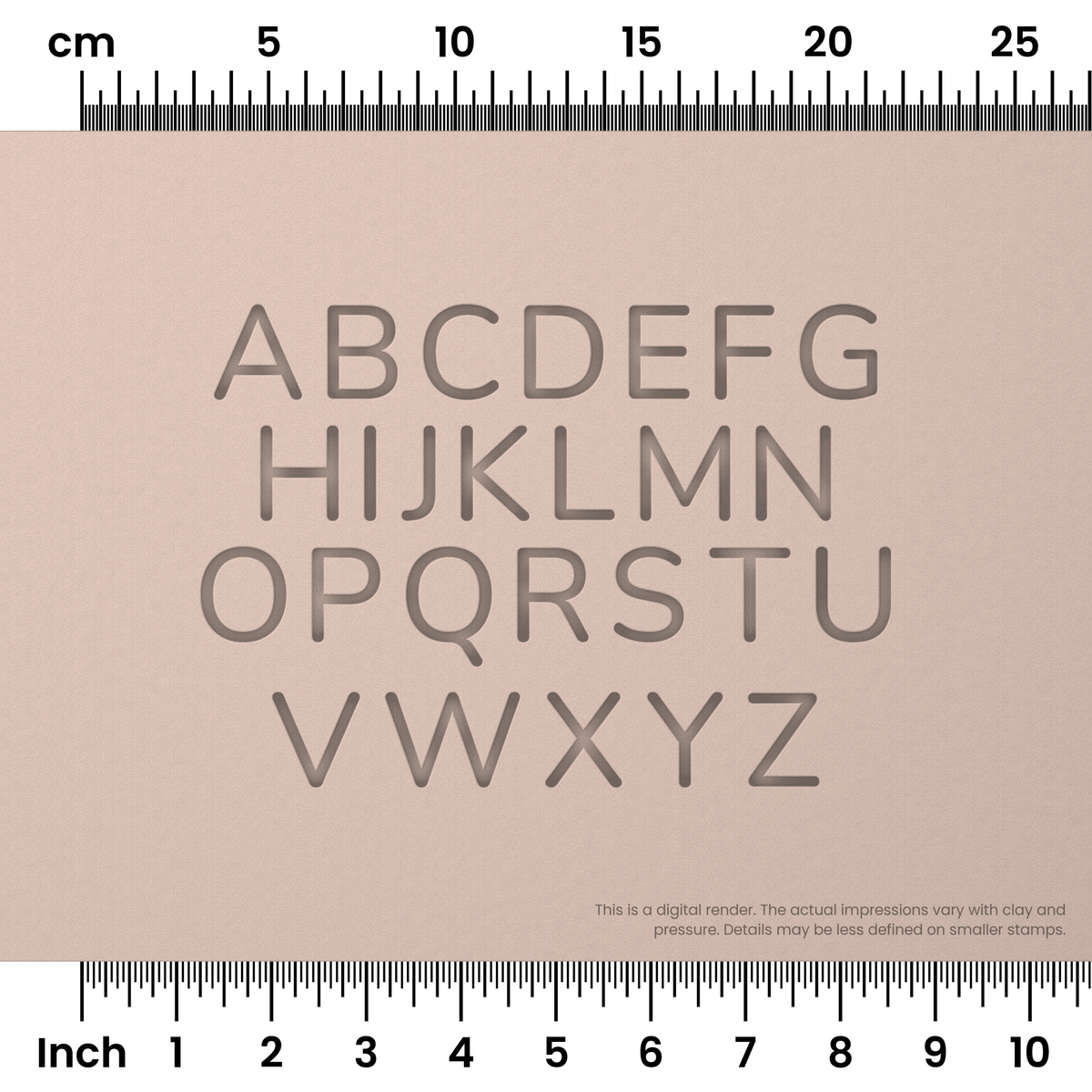 Nunito | All Caps | Alphabet Stamp Sets