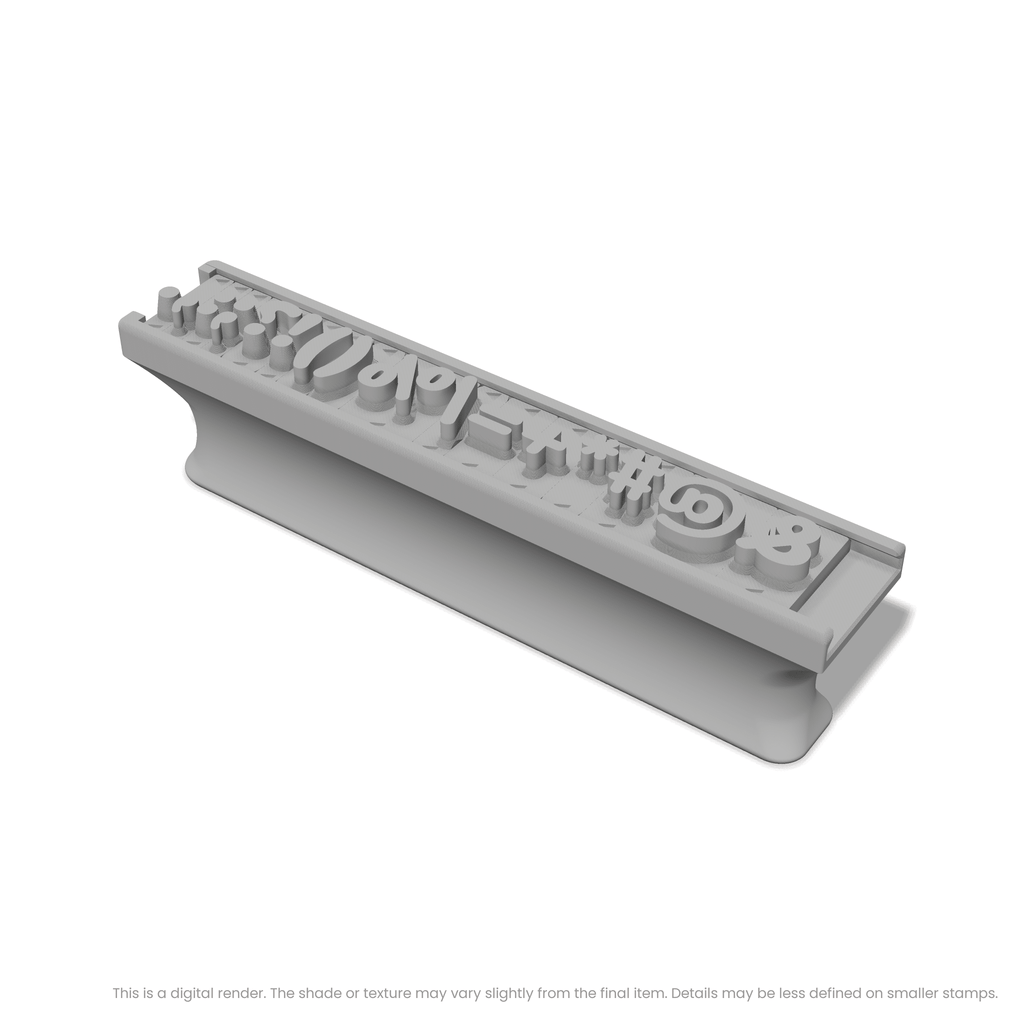 Nunito | Font Rail Stamp Sets | Letters, Numbers, and Symbols