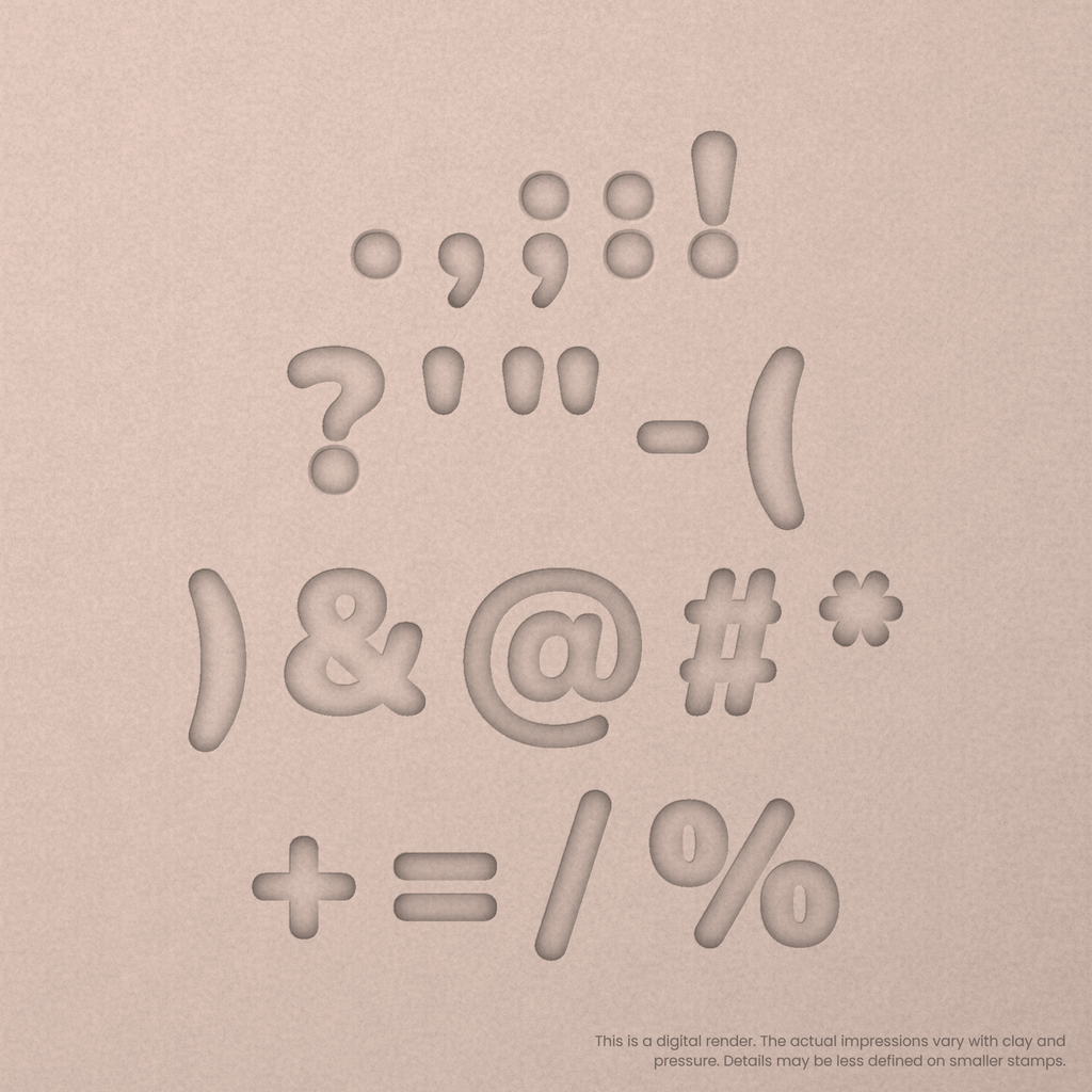 Nunito | Font Rail Stamp Sets | Letters, Numbers, and Symbols