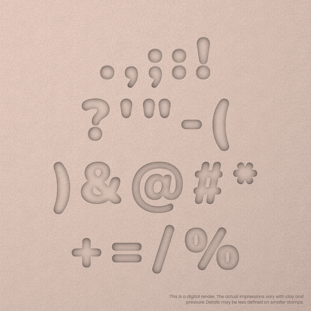 Nunito | Font Rail Stamp Sets | Letters, Numbers, and Symbols