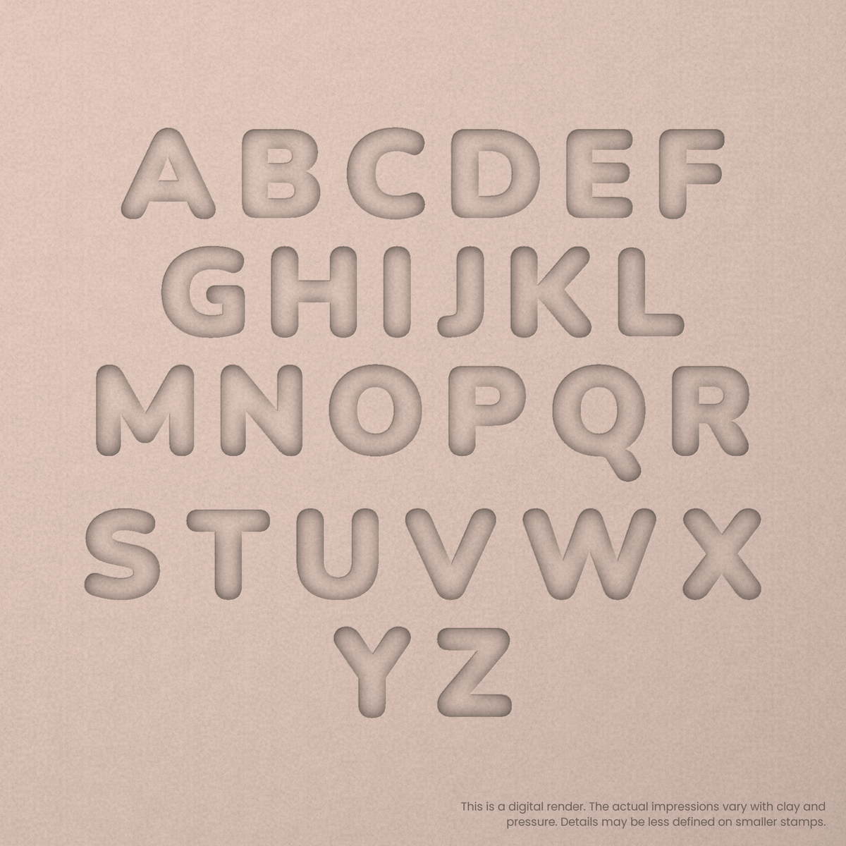 Nunito | Font Rail Stamp Sets | Letters, Numbers, and Symbols