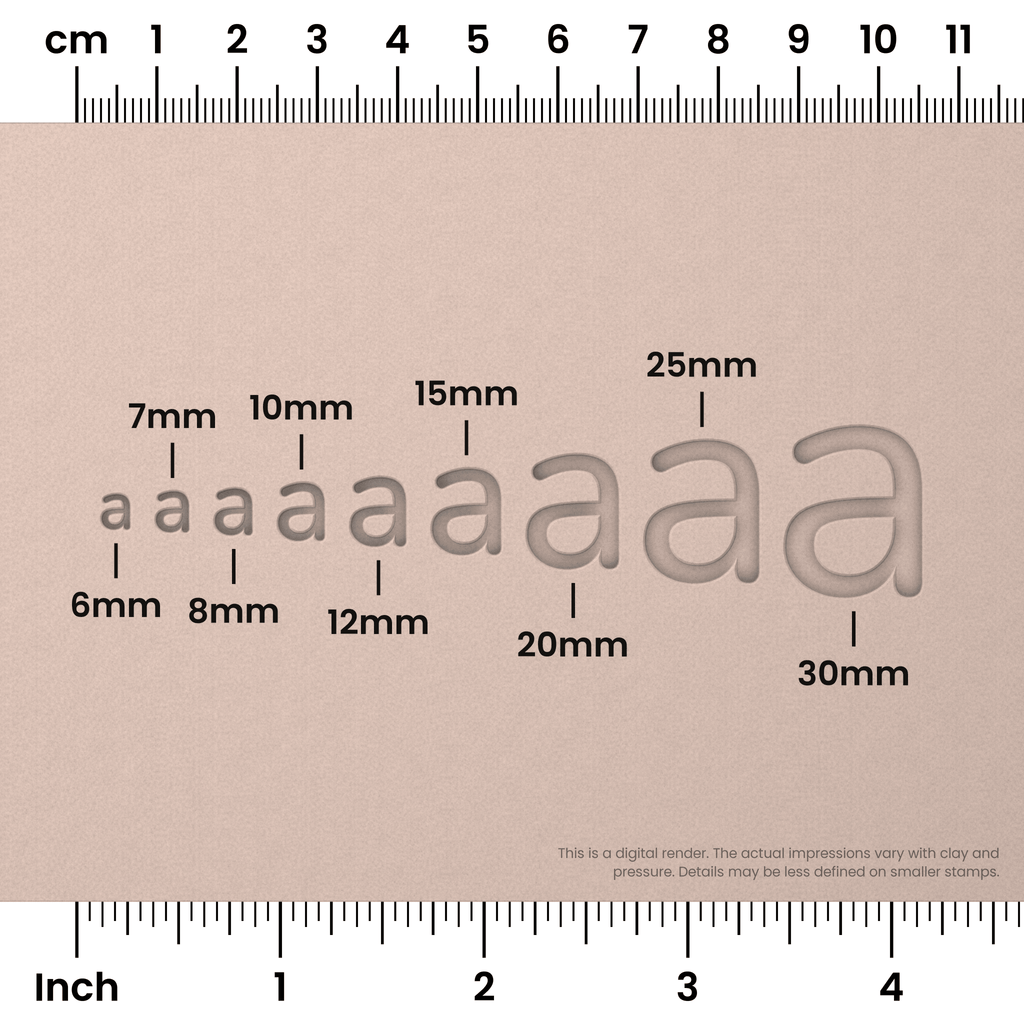 Nunito | Lowercase | Alphabet Stamp Sets