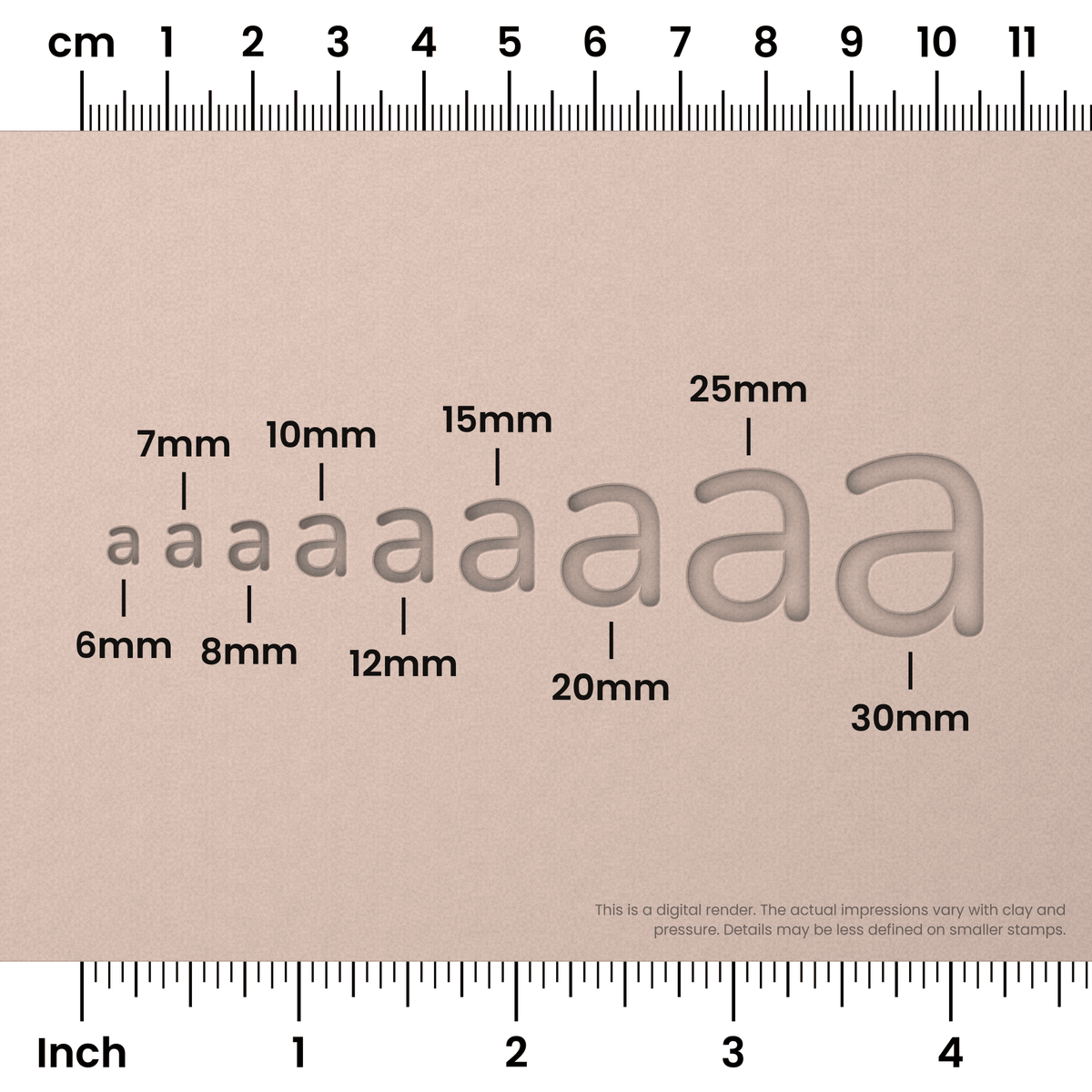 Nunito | Lowercase | Alphabet Stamp Sets