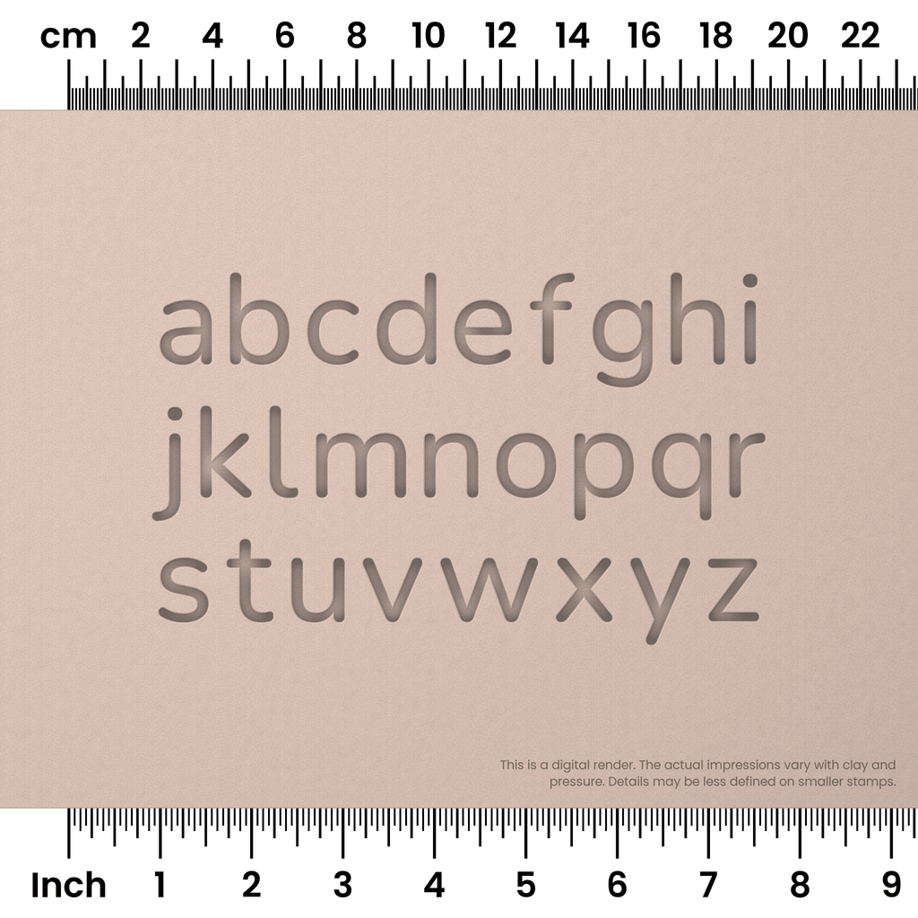 Nunito | Lowercase | Alphabet Stamp Sets