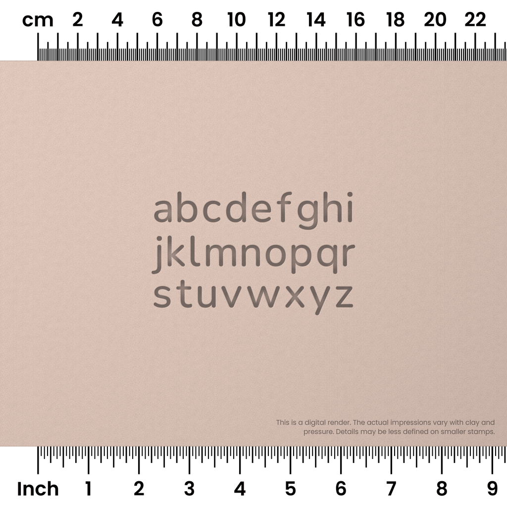 Nunito | Lowercase | Alphabet Stamp Sets
