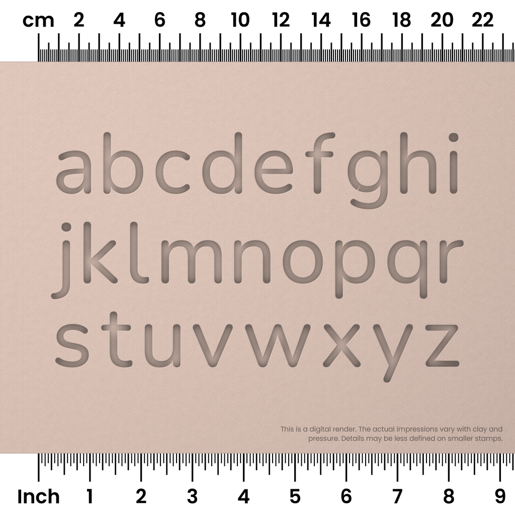 Nunito | Lowercase | Alphabet Stamp Sets