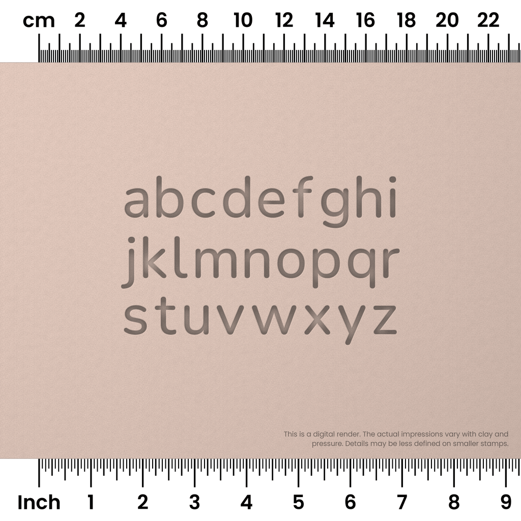 Nunito | Lowercase | Alphabet Stamp Sets