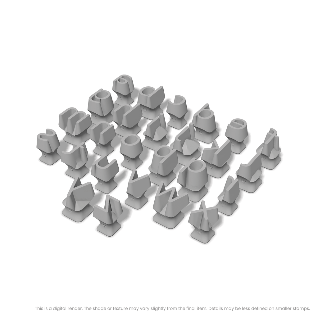 Nunito | Lowercase | Alphabet Stamp Sets
