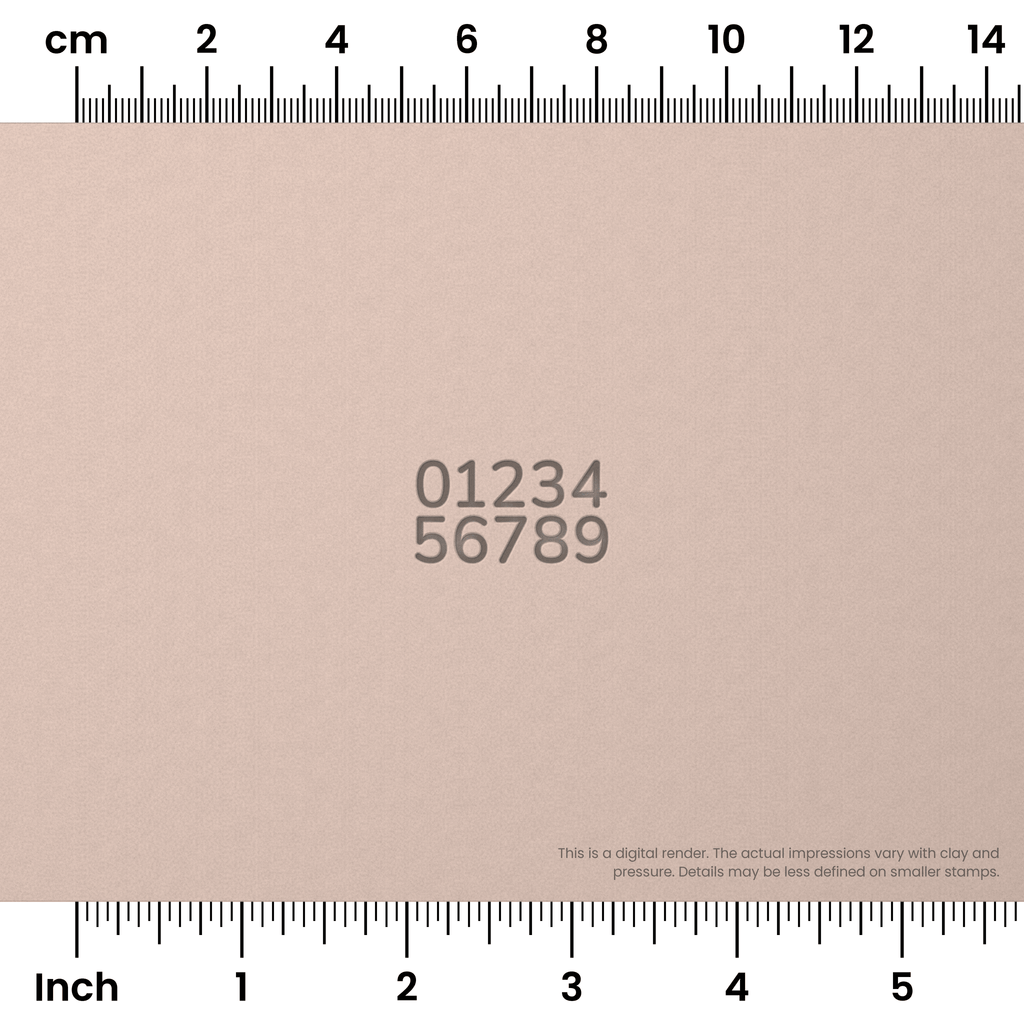 Nunito | Number Stamp Sets
