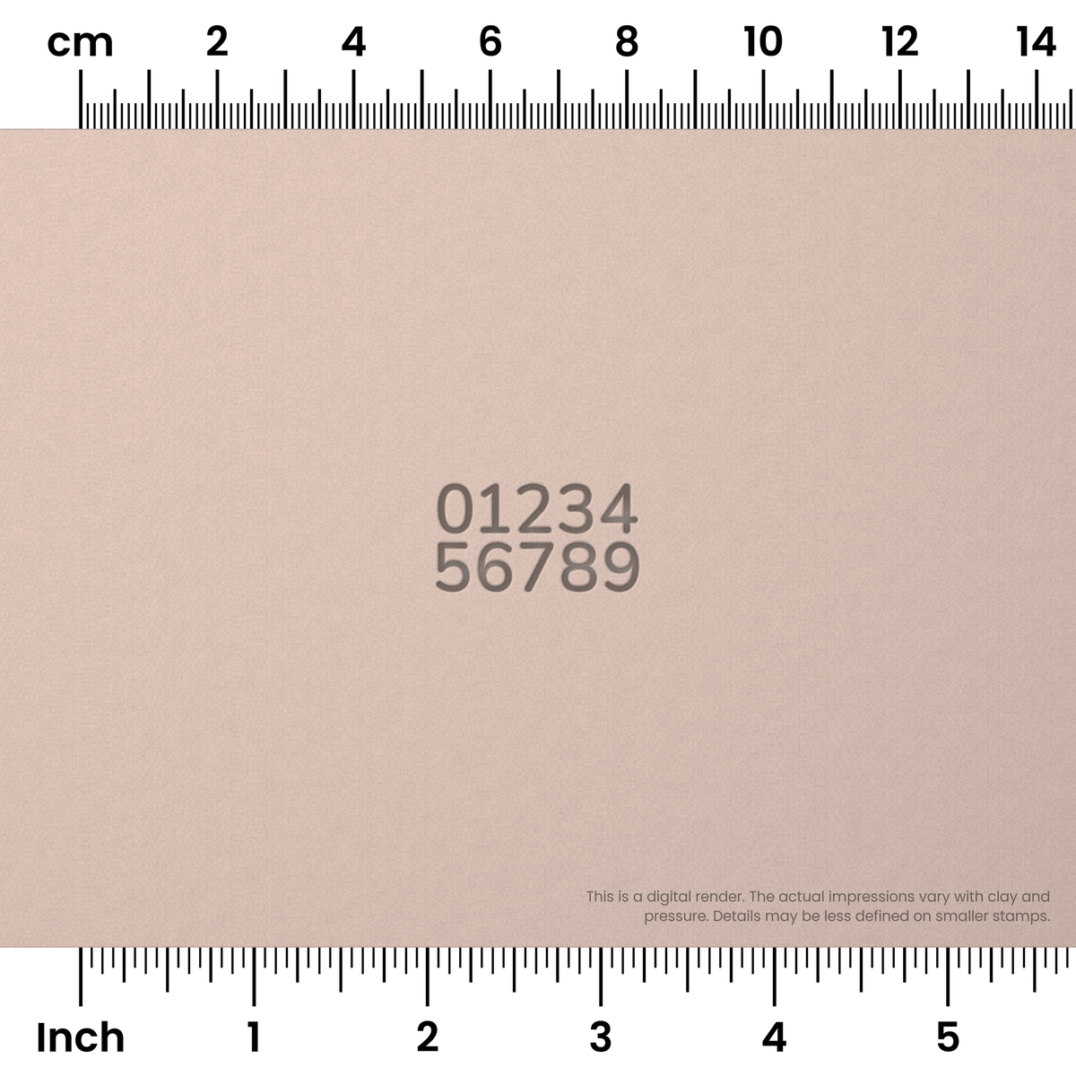 Nunito | Number Stamp Sets