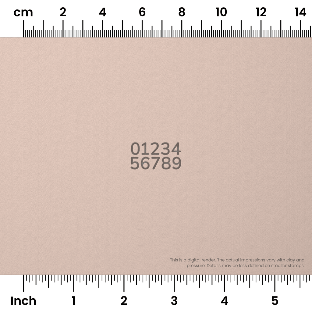 Nunito | Number Stamp Sets