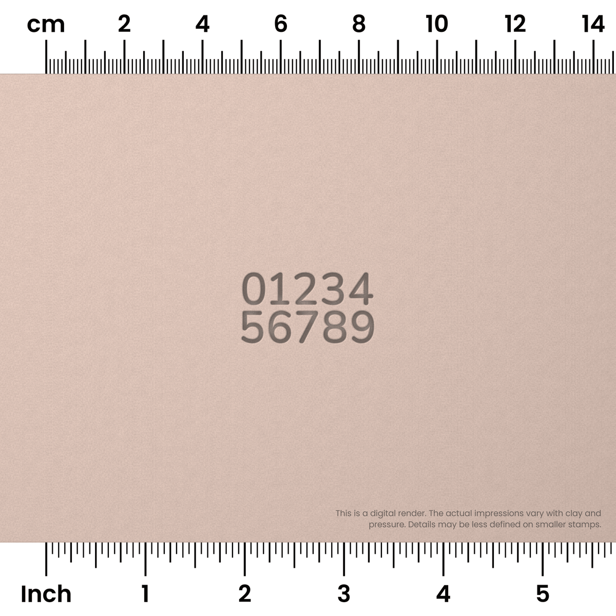 Nunito | Number Stamp Sets