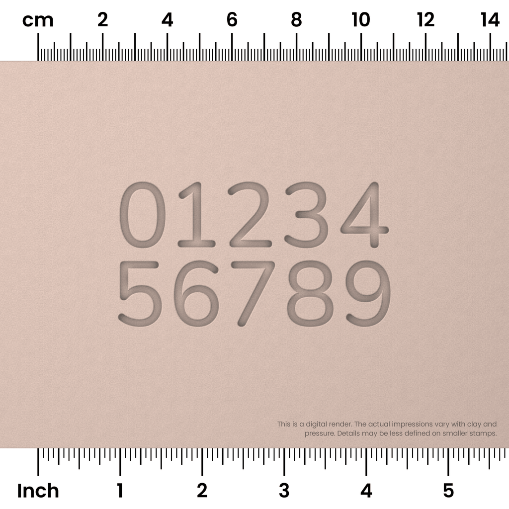 Nunito | Number Stamp Sets