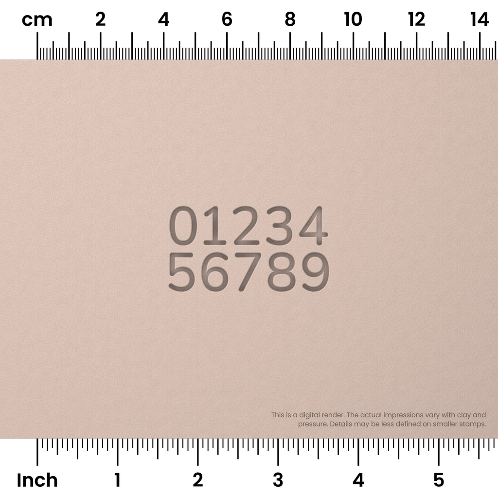Nunito | Number Stamp Sets