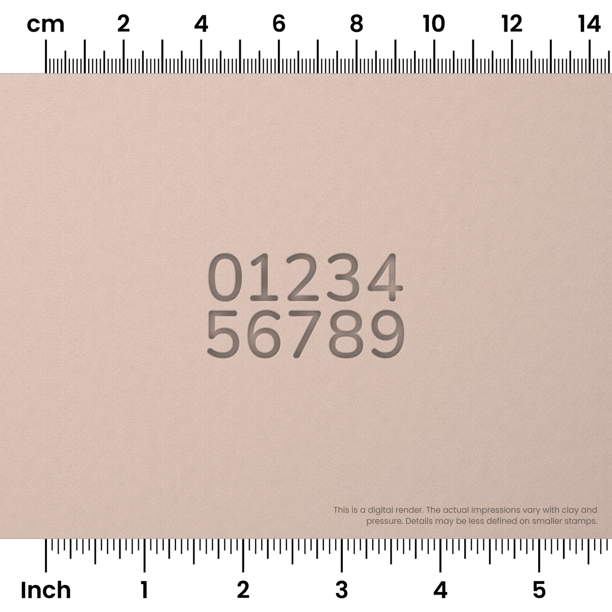 Nunito | Number Stamp Sets