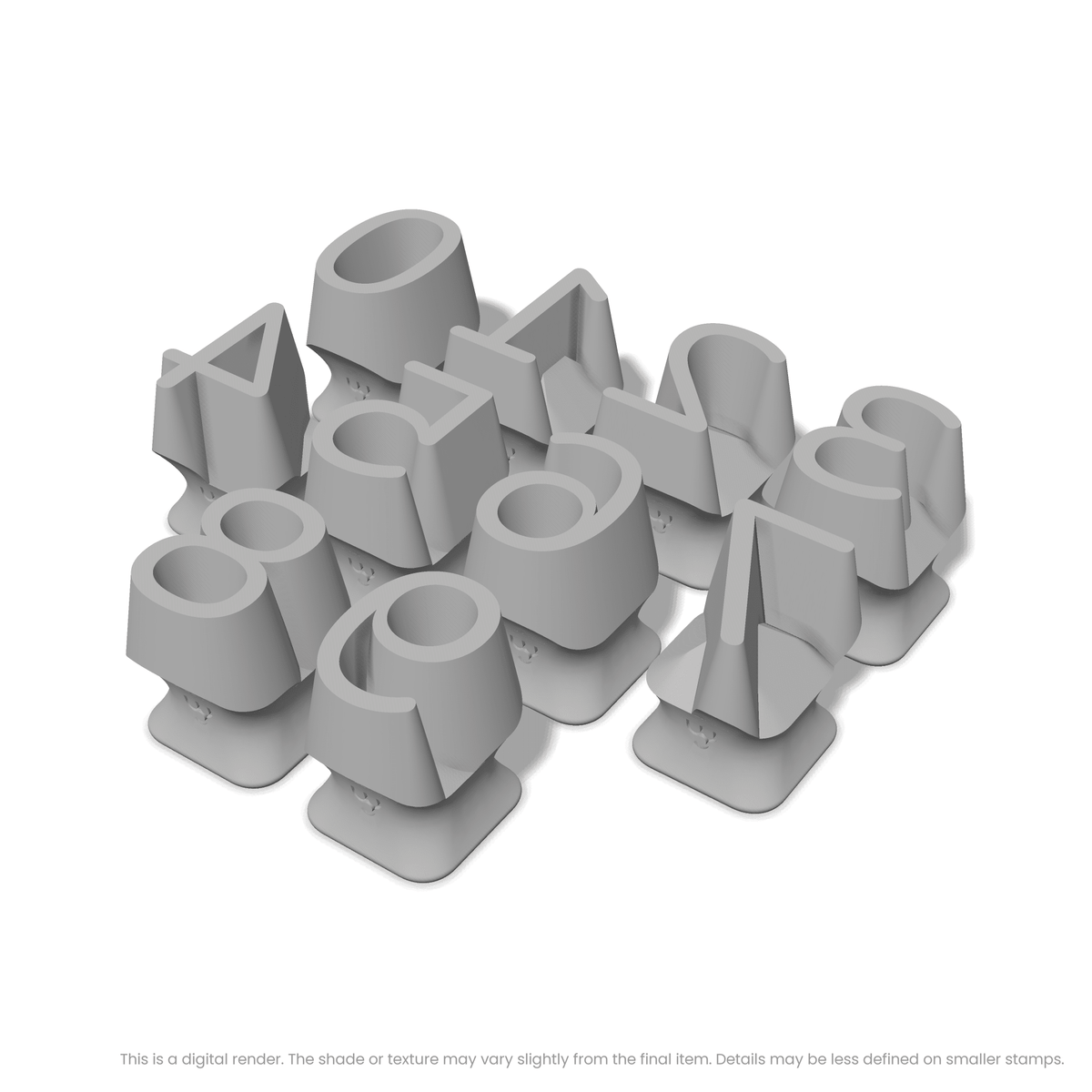 Nunito | Number Stamp Sets