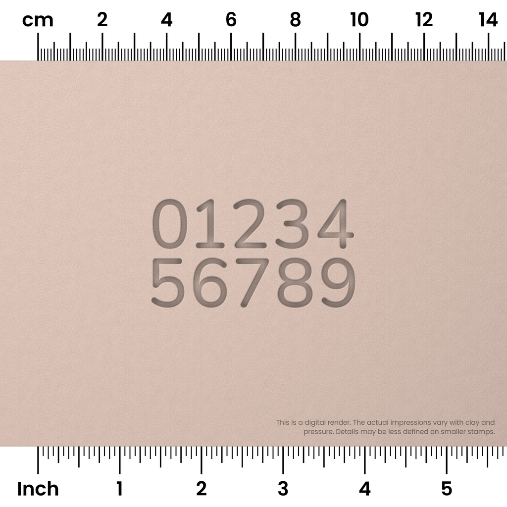 Nunito | Number Stamp Sets