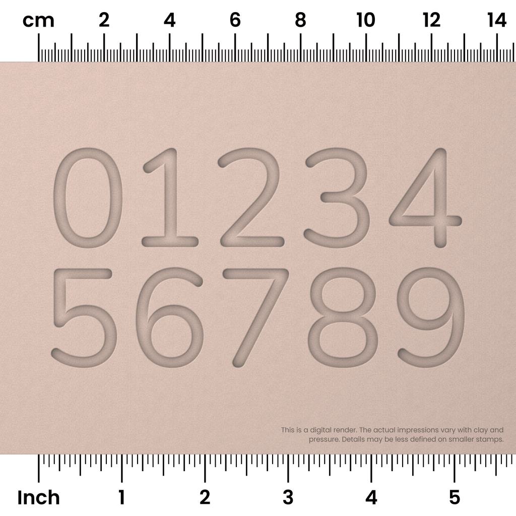 Nunito | Number Stamp Sets