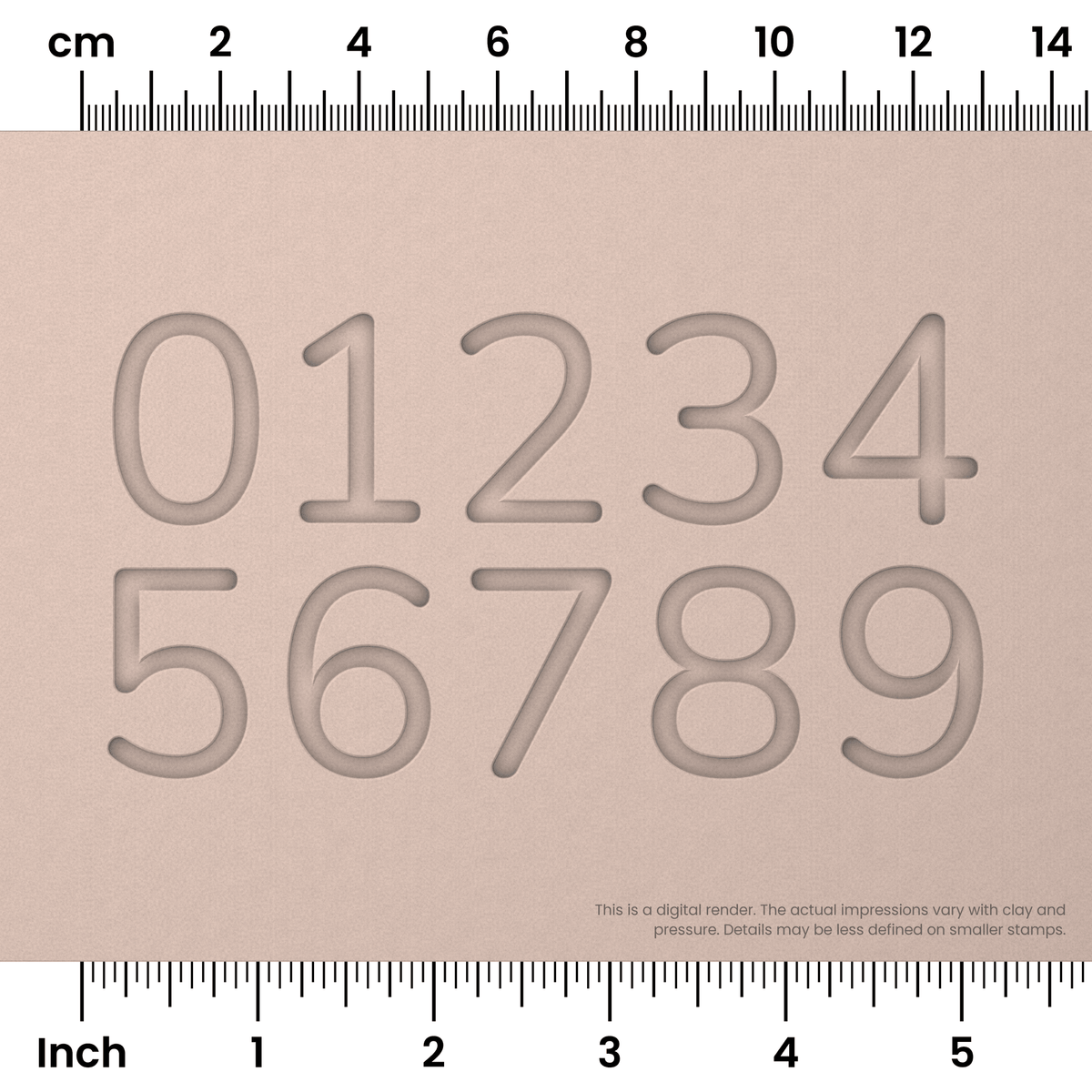 Nunito | Number Stamp Sets